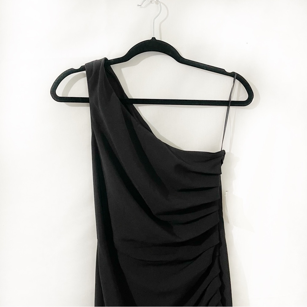 Dress the Population Martine Black Sleeveless Asymmetrical Dress Size S - Picture 8 of 9